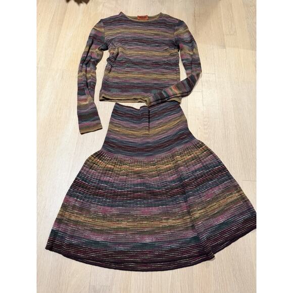 Missoni Dresses & Skirts - Missoni Vintage Stretchy Sweater and Skirt Set